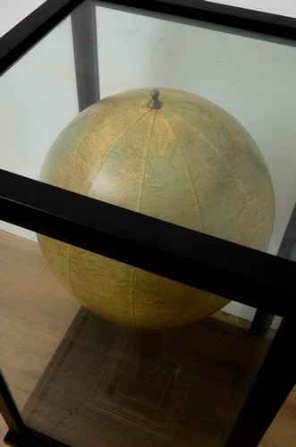 A Fabulous Unusual Large Floor Standing Encased Antique Style World Globe