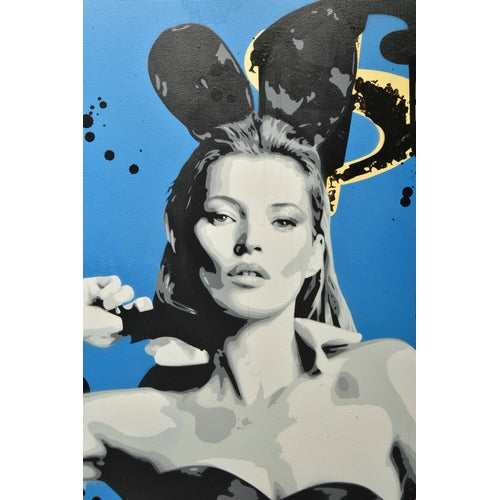 PEGASUS - CHRIS TURNER 'KATE MOSS II' Large Original Oil on Canvas