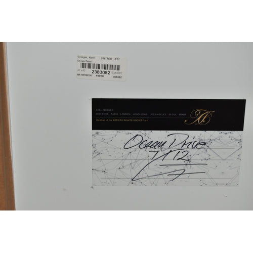 Very Large Axel Crieger Original Ltd Edition 7/12 'Ocean Drive'