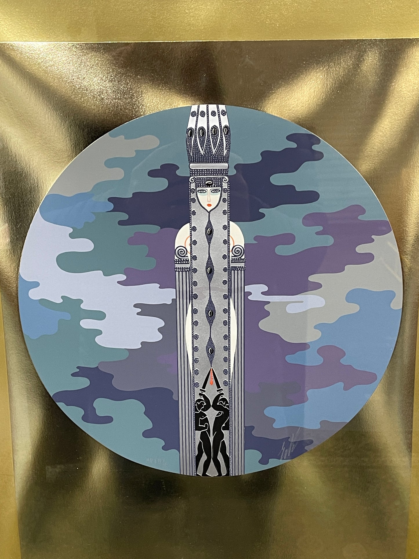 Very Rare Erté 'L' Indifference' signed and number Limited Edition Artist's Proof Painting
