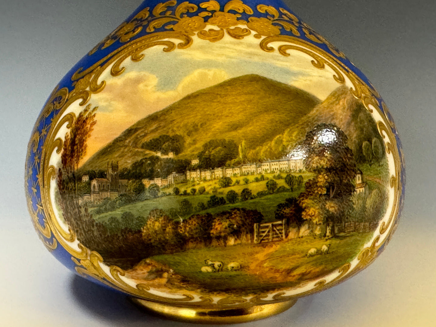 Rare Chamberlain Chamberlains Royal Worcester Antique Scent Bottle Malvern c1840