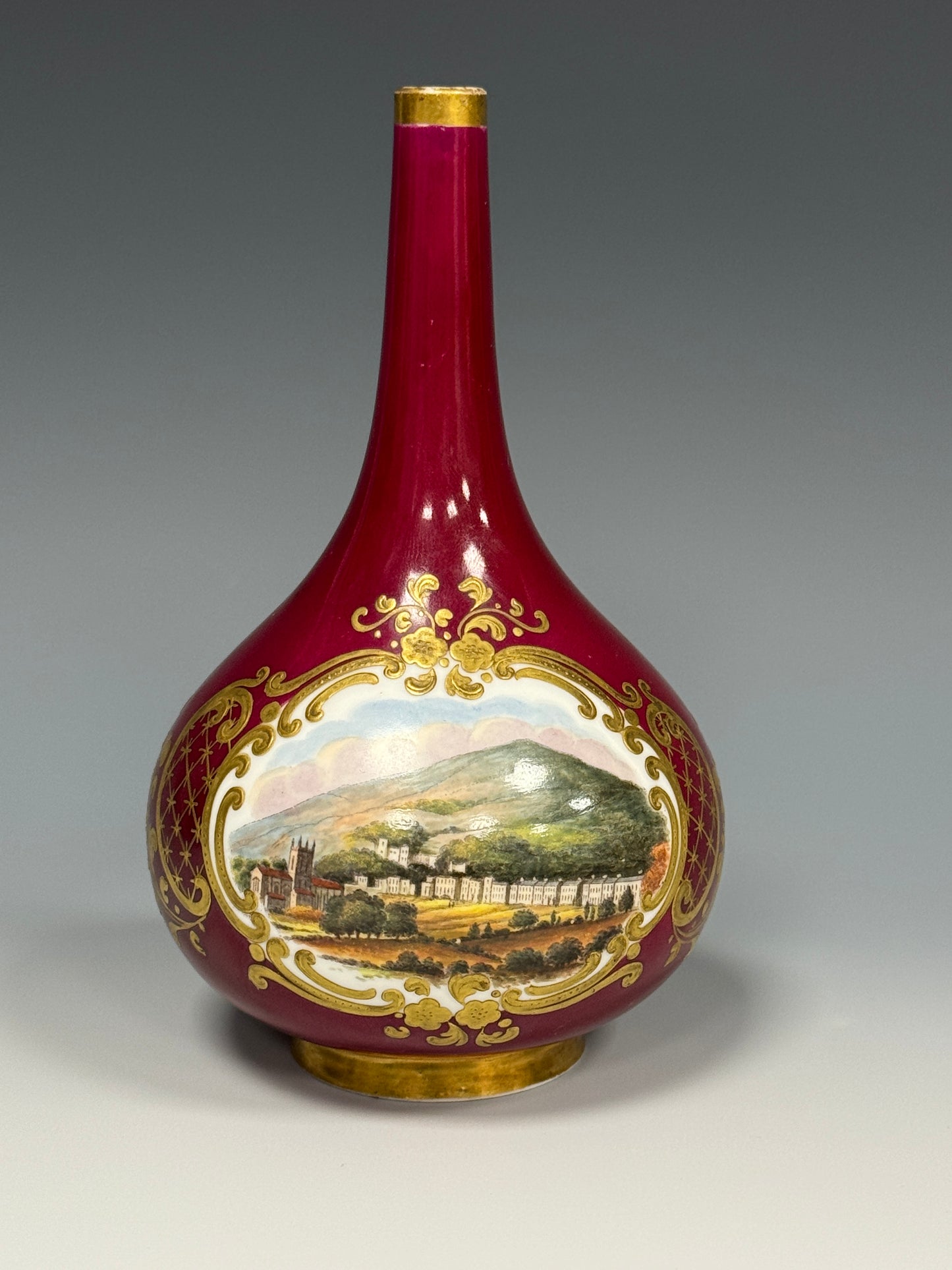 Rare Chamberlain Chamberlains Royal Worcester Antique Scent Bottle Malvern c1840