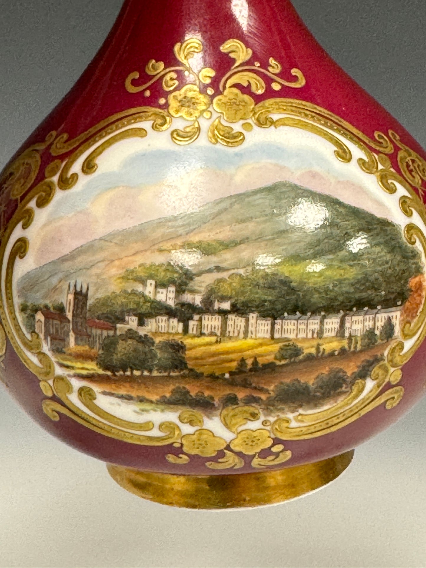 Rare Chamberlain Chamberlains Royal Worcester Antique Scent Bottle Malvern c1840