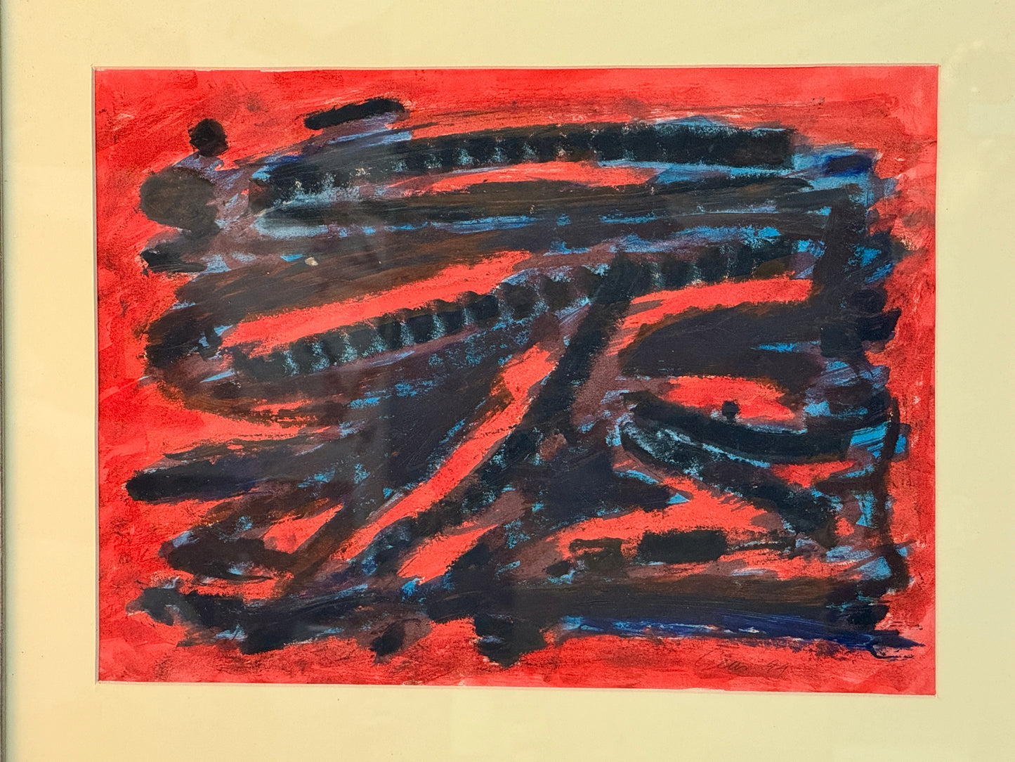 William Gear (1915-1997) 'Untitled Sep 1994' mixed media signed