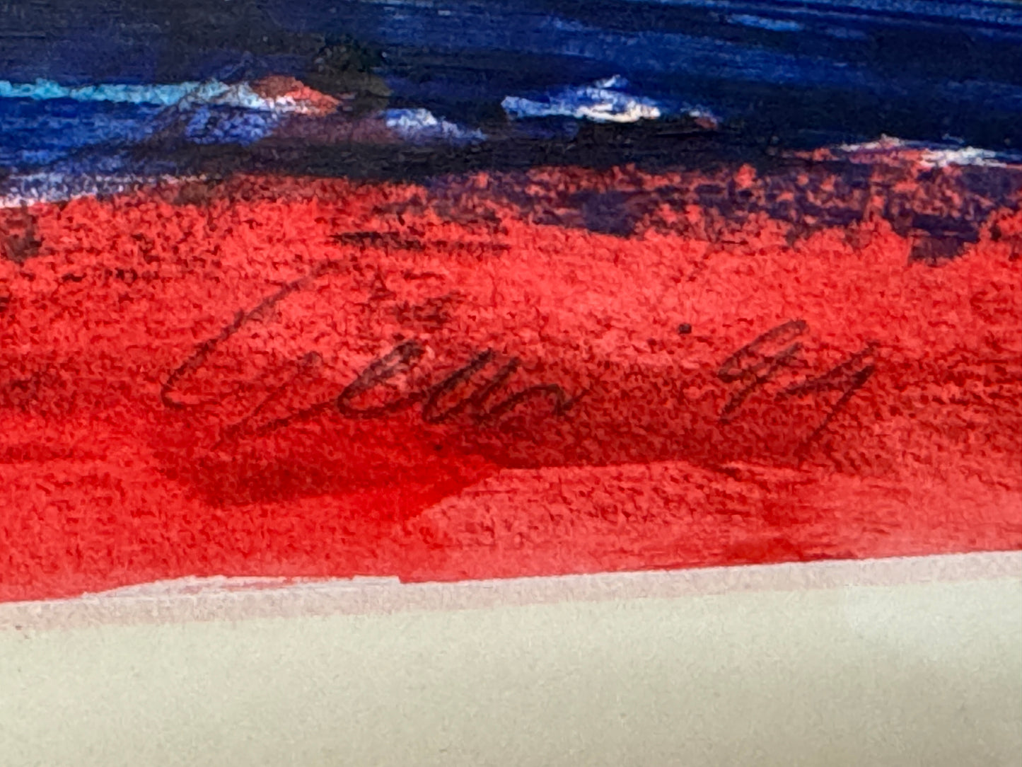 William Gear (1915-1997) 'Untitled Sep 1994' mixed media signed