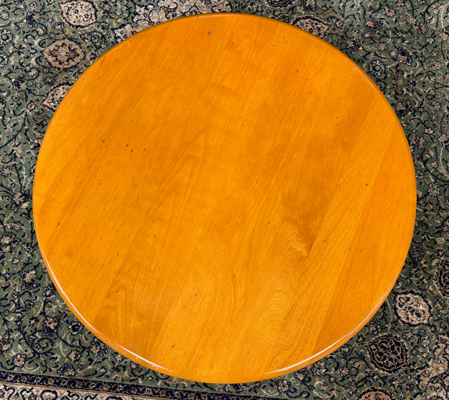 Superb Mid Century Teak Heywood Wakefield Champagne Lazy Susan Coffee Table