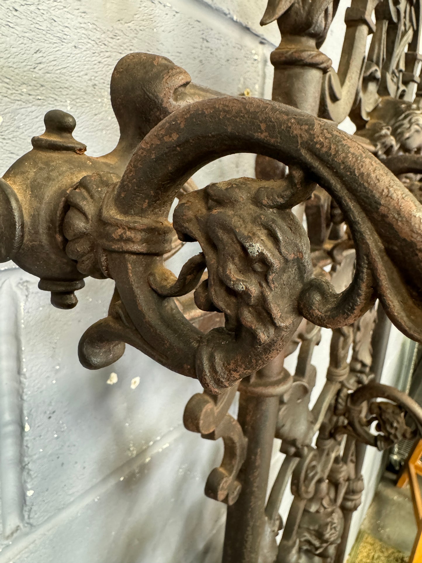 A Stunnung Rare Antique Coalbrookdale Cast Iron Coat Stand Hallstand signed 1857