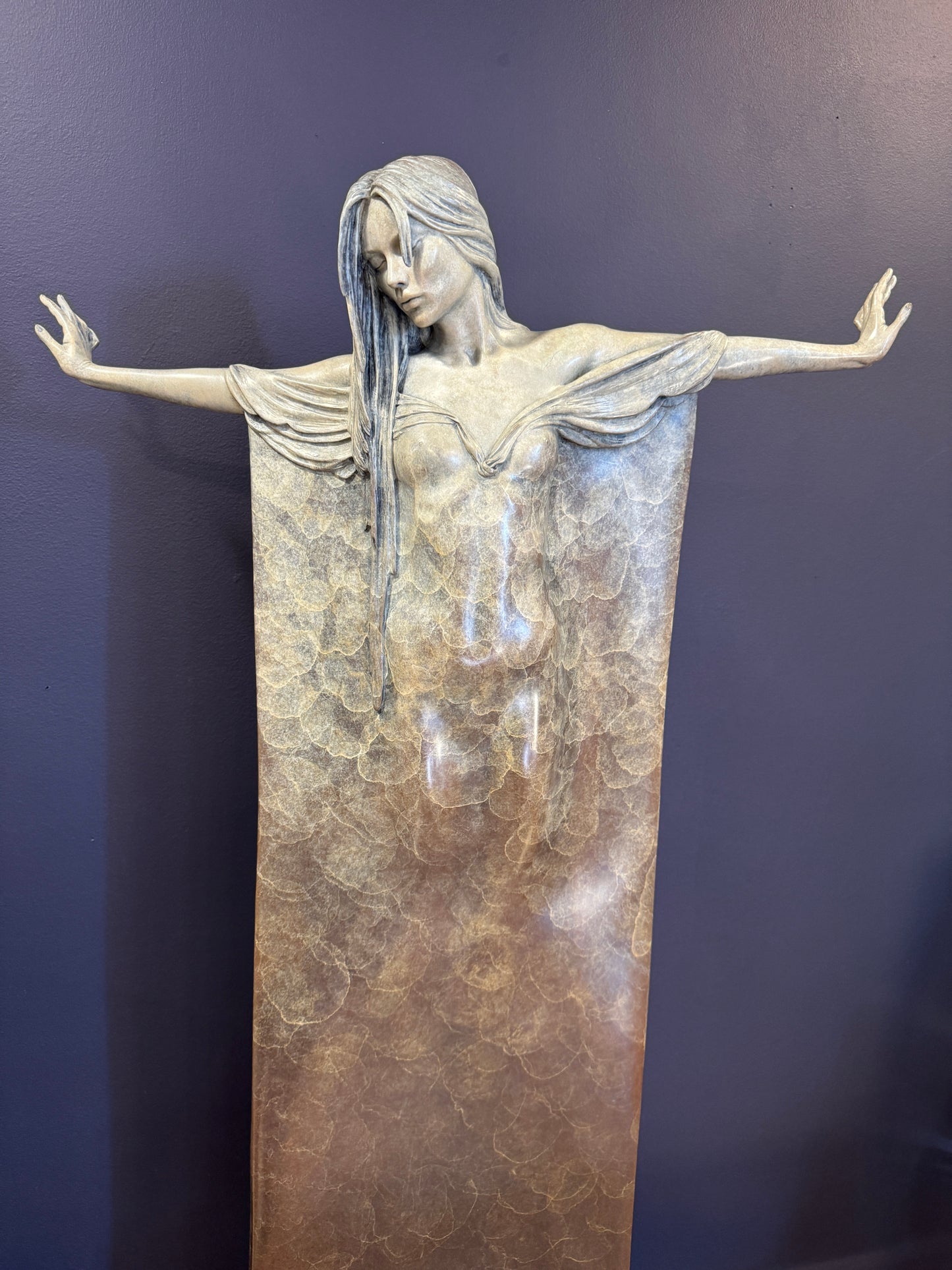 Michael James Talbot Bronze Sculpture Ophelia Signed Ltd 8/12