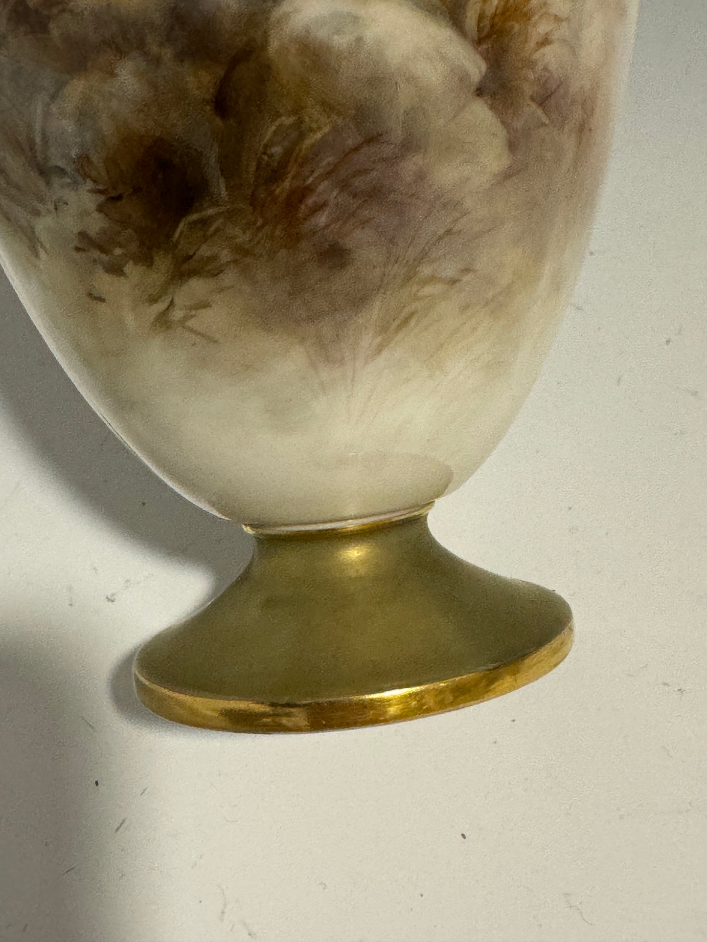 A Stunning Large Royal Worcester Vase Hand Painted Pheasants signed Stinton 1915