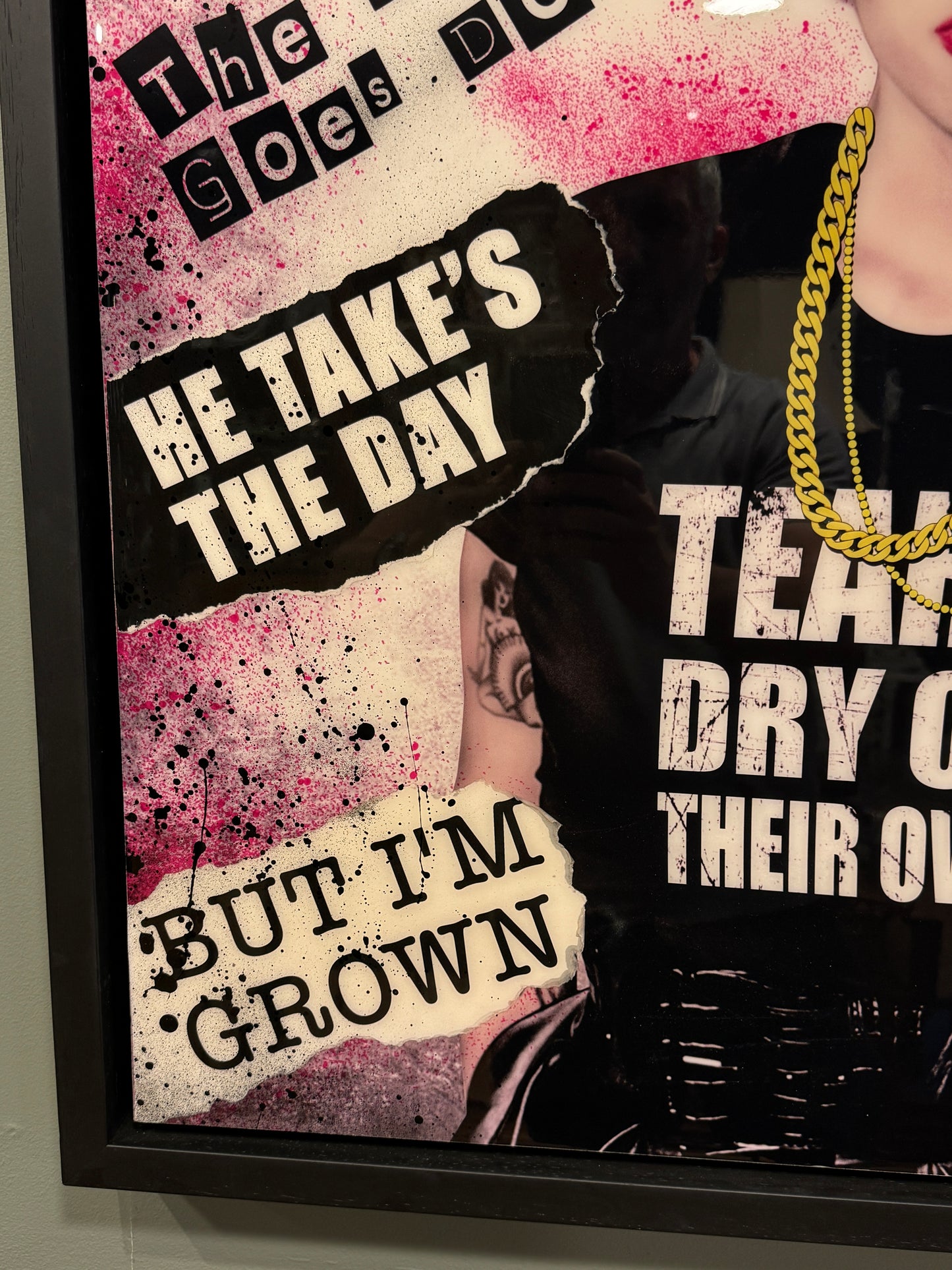 Mr. Sly 'Tears Dry On Their Own' Amy Winehouse (Original) Mixed Media Painting