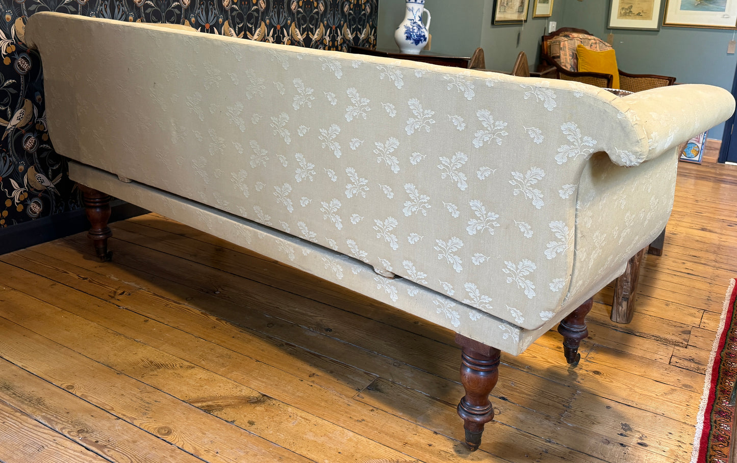 A Fabulous 19th Century Regency Style 3 Seater Upholstered Sofa