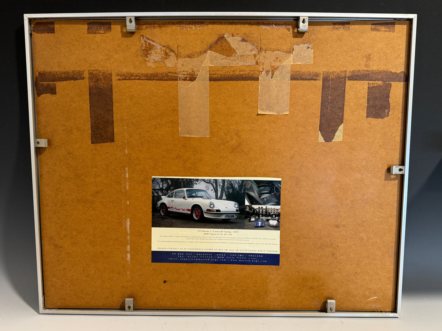 Original Painting 1973 Porsche 911 Carrera RS Touring signed Goode PPN181M