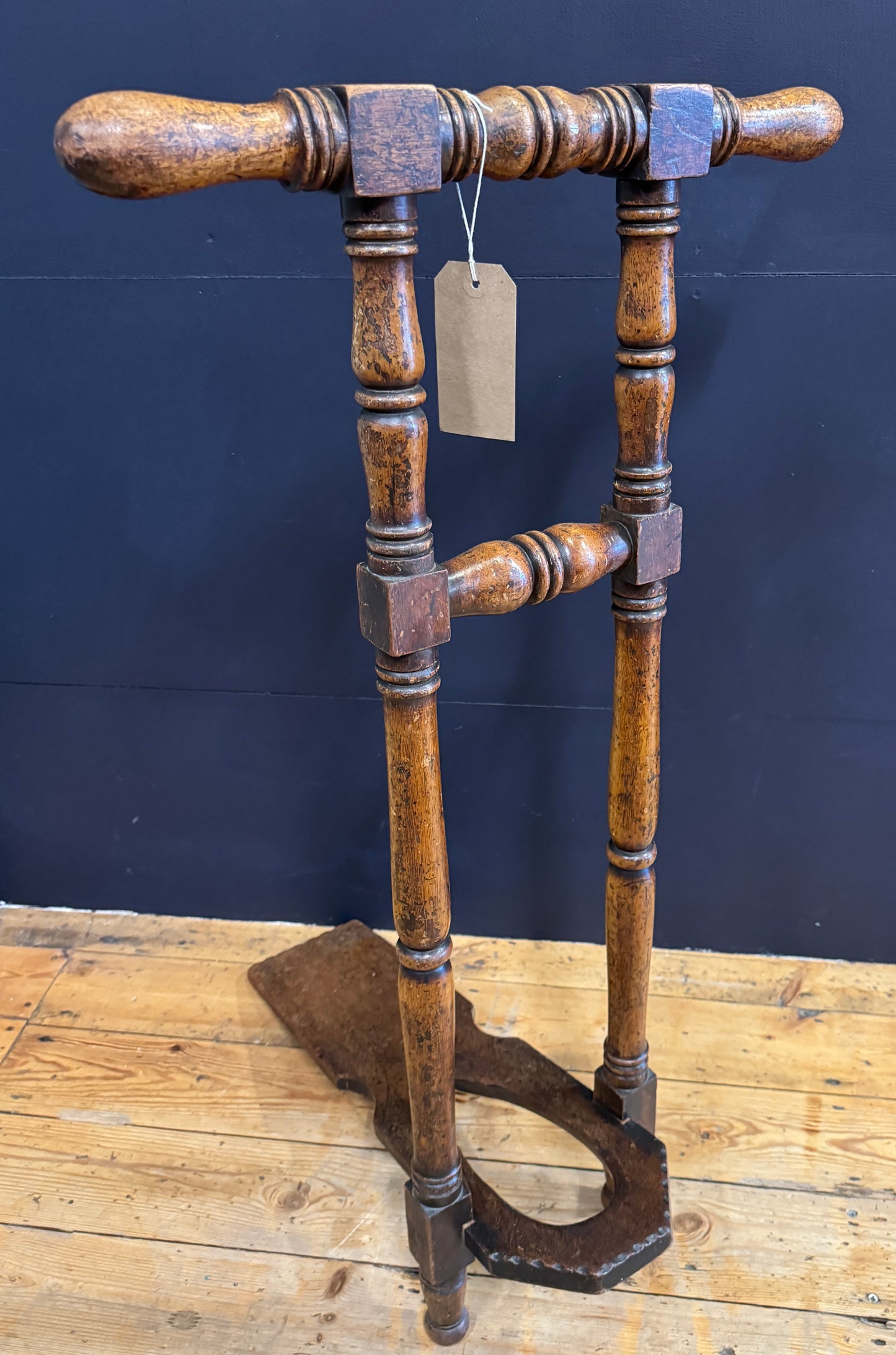 A Large 19th Century Oak Country House Boot Jack c1860