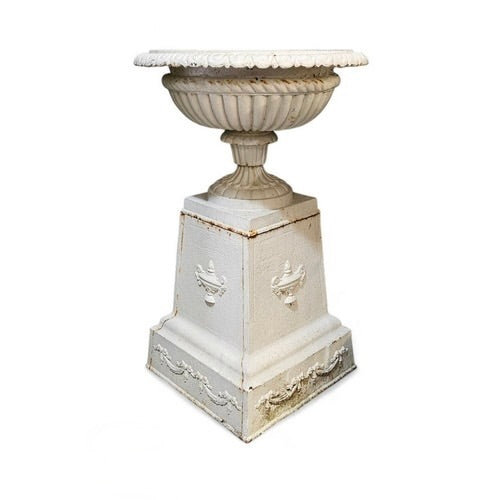 20th Century Cast Iron Terrace Vase