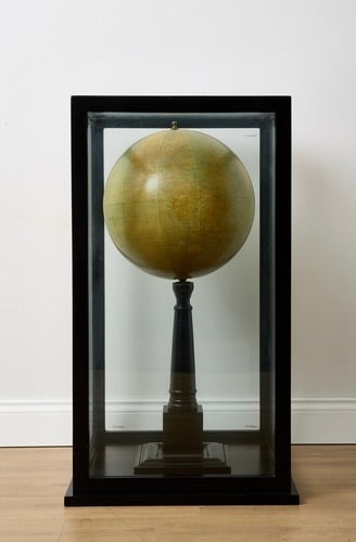 A Fabulous Unusual Large Floor Standing Encased Antique Style World Globe