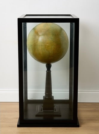 A Fabulous Unusual Large Floor Standing Encased Antique Style World Globe