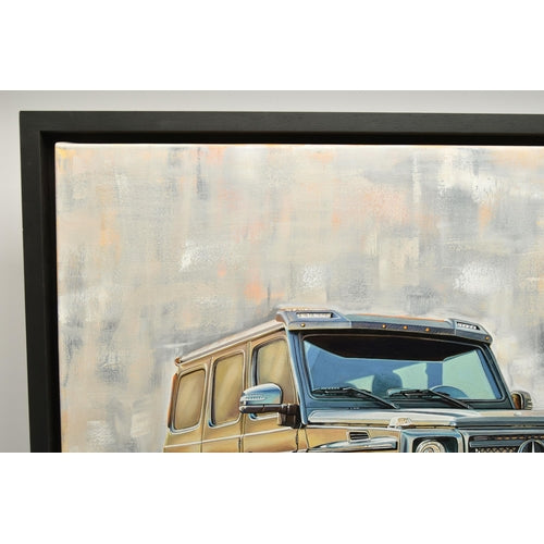 ROZ WILSON (BRITISH 1960) MERCEDES G WAGON Large Original Oil on Canvas Signed