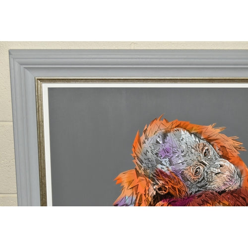STEPHEN FORD Original Signed Oil on Board 'TWO OF US' Orangutan and Baby