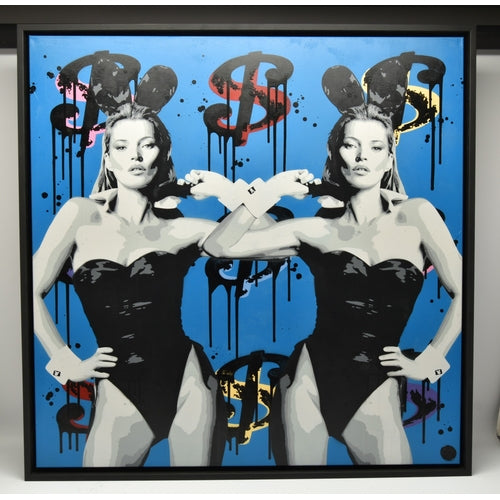 PEGASUS - CHRIS TURNER 'KATE MOSS II' Large Original Oil on Canvas
