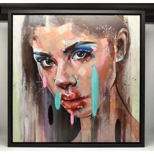 Rich Parker 'Perception' Large Original Acrylic Painting On Canvas Signed