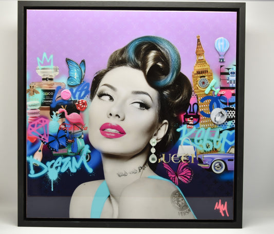 Miss Mash 'London Rebel' Mixed Media Original Signed Painting (originally £2750)