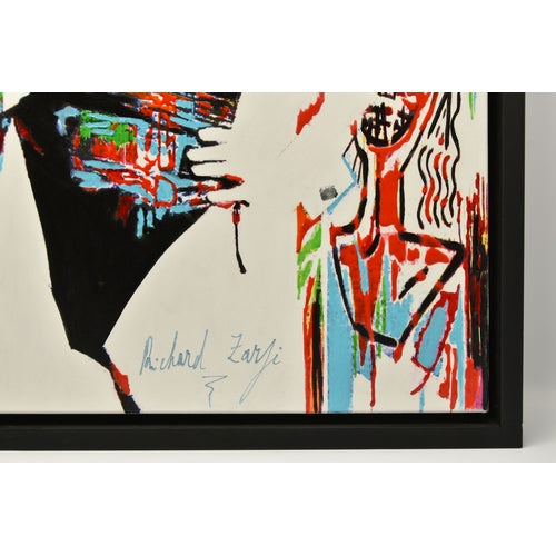 Richard Zarzi 'Kate Moss II' Original Signed Mixed Media on Canvas (Cost £3950)