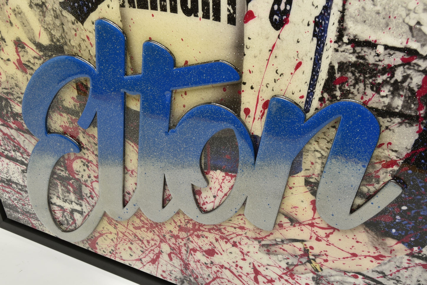 Mr Sly Original Large Signed Mixed Media on Canvas Elton John (cost £4995)