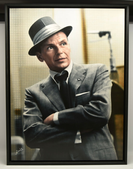 NICK HOLDSWORTH (BRITISH ) 'SINATRA' Portrait Signed Mixed Media Original