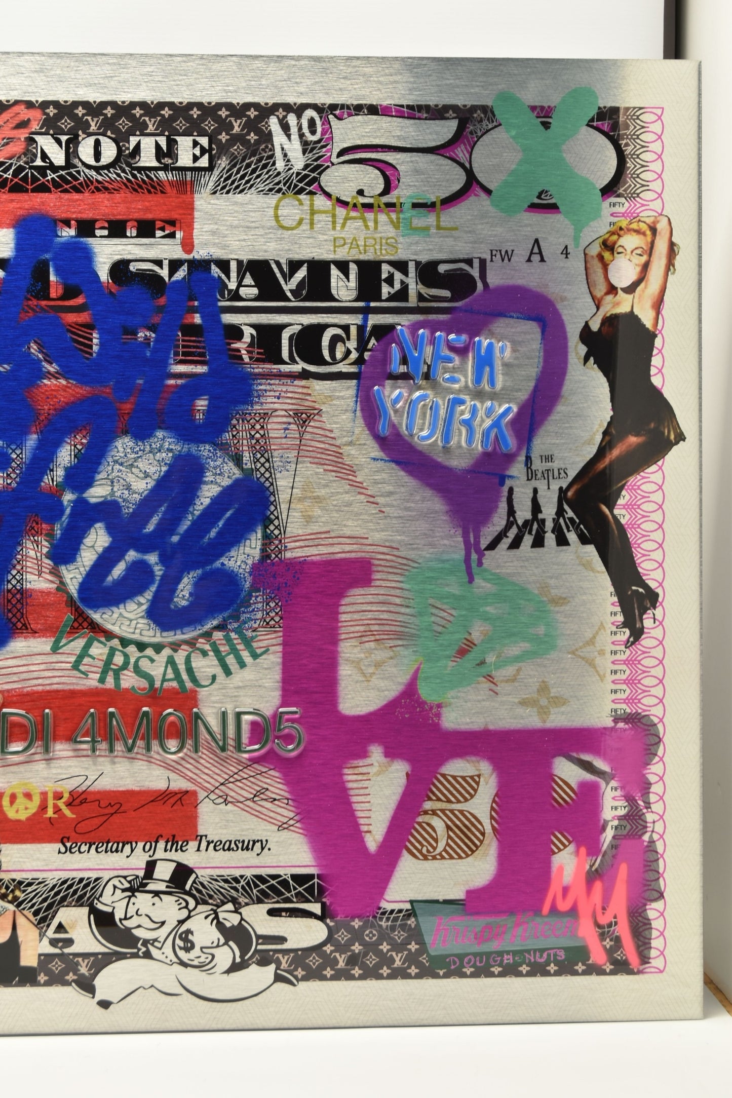 MISS MASH (CONTEMPORARY) 'MONEY TALKS II' Marylin Monroe Signed Original