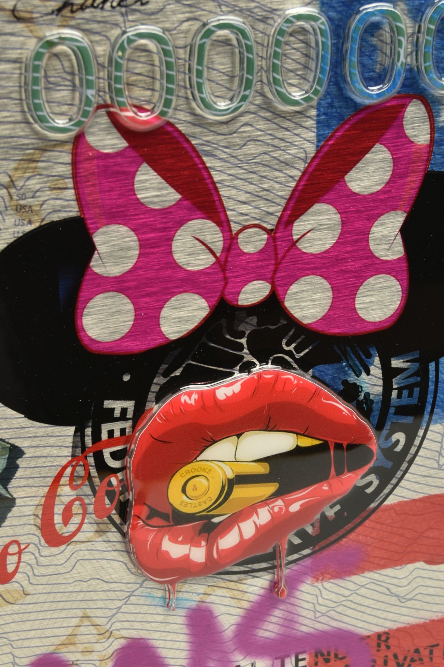 MISS MASH (CONTEMPORARY) 'MONEY TALKS II' Marylin Monroe Signed Original