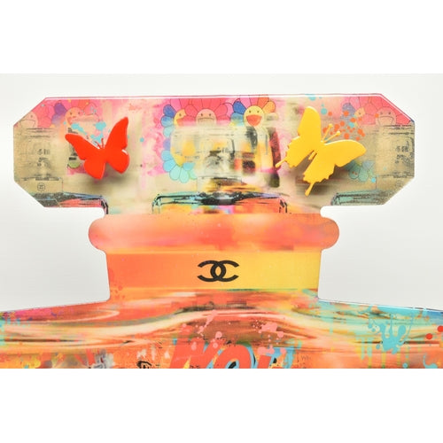 URI DUSHY (ISRAEL 1963) Original Mixed Media on Aluminium Chanel Mickey Mouse