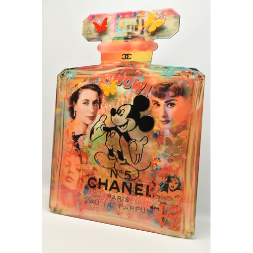 URI DUSHY (ISRAEL 1963) Original Mixed Media on Aluminium Chanel Mickey Mouse