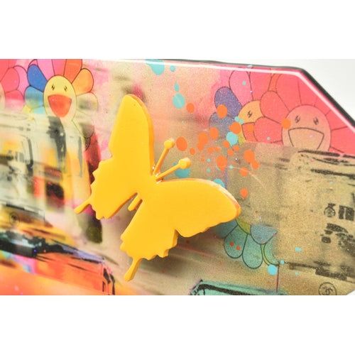 URI DUSHY (ISRAEL 1963) Original Mixed Media on Aluminium Chanel Mickey Mouse