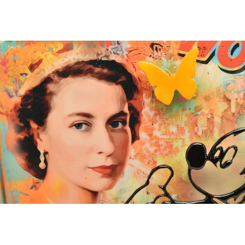 URI DUSHY (ISRAEL 1963) Original Mixed Media on Aluminium Chanel Mickey Mouse
