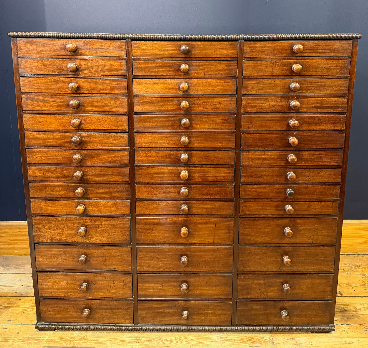 Stunning Large Antique 42 Drawer Mahogany Collectors Cabinet dates to c1835