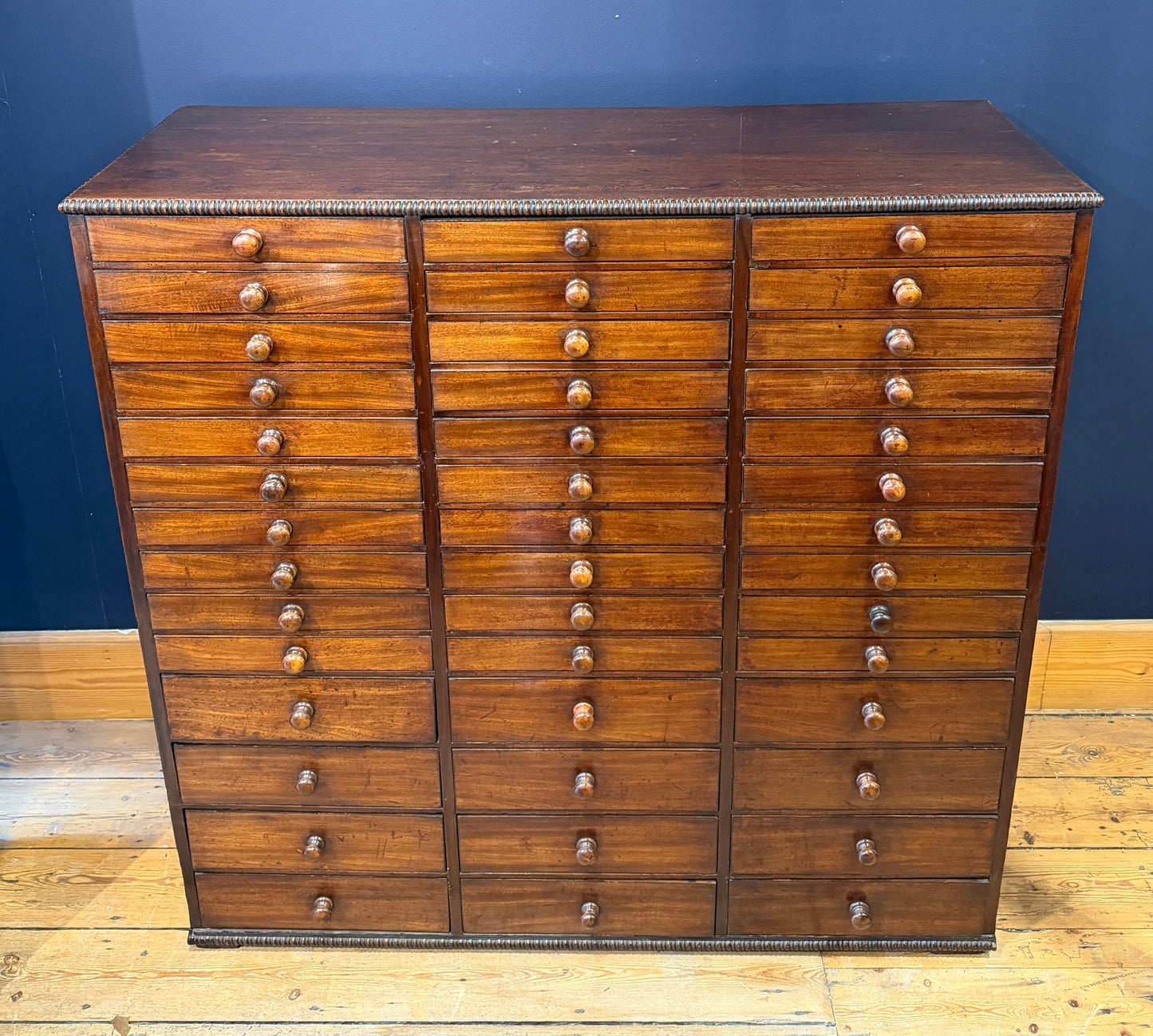 Stunning Large Antique 42 Drawer Mahogany Collectors Cabinet dates to c1835
