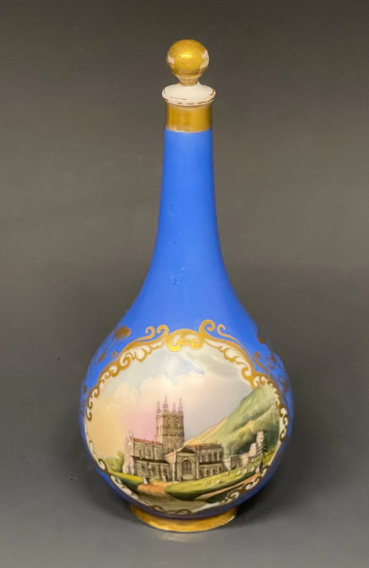 Rare Chamberlain Chamberlains Royal Worcester Antique Scent Bottle Malvern c1840