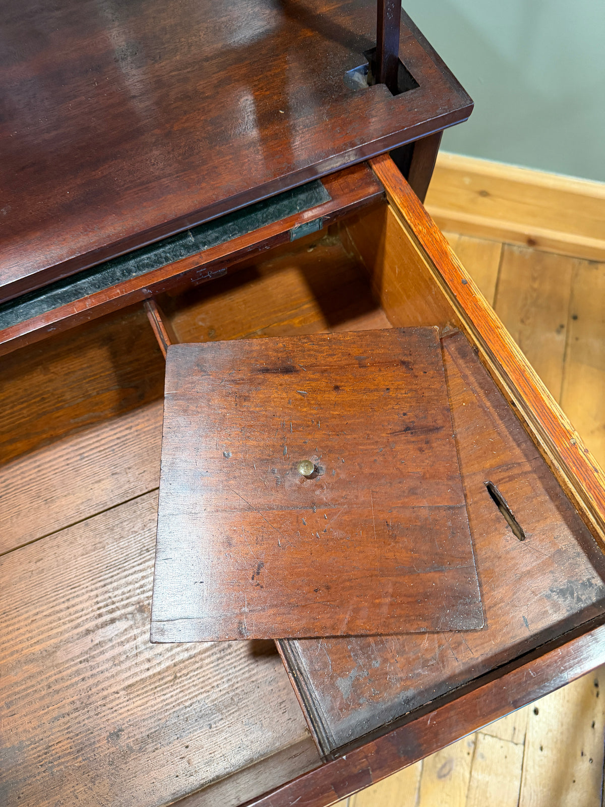 Rare Antique Georgian Mahogany Metamorphic Architects Desk / Rent Table c1830