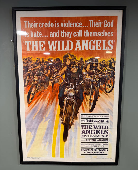 Rare Vintage Movie Poster The Wild Angels 1966