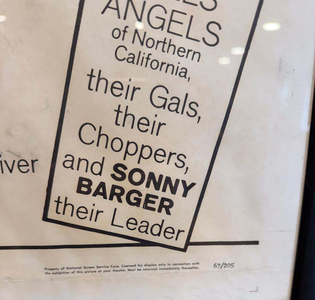 Rare Original Framed Movie Poster Hells Angels on Wheels 1967