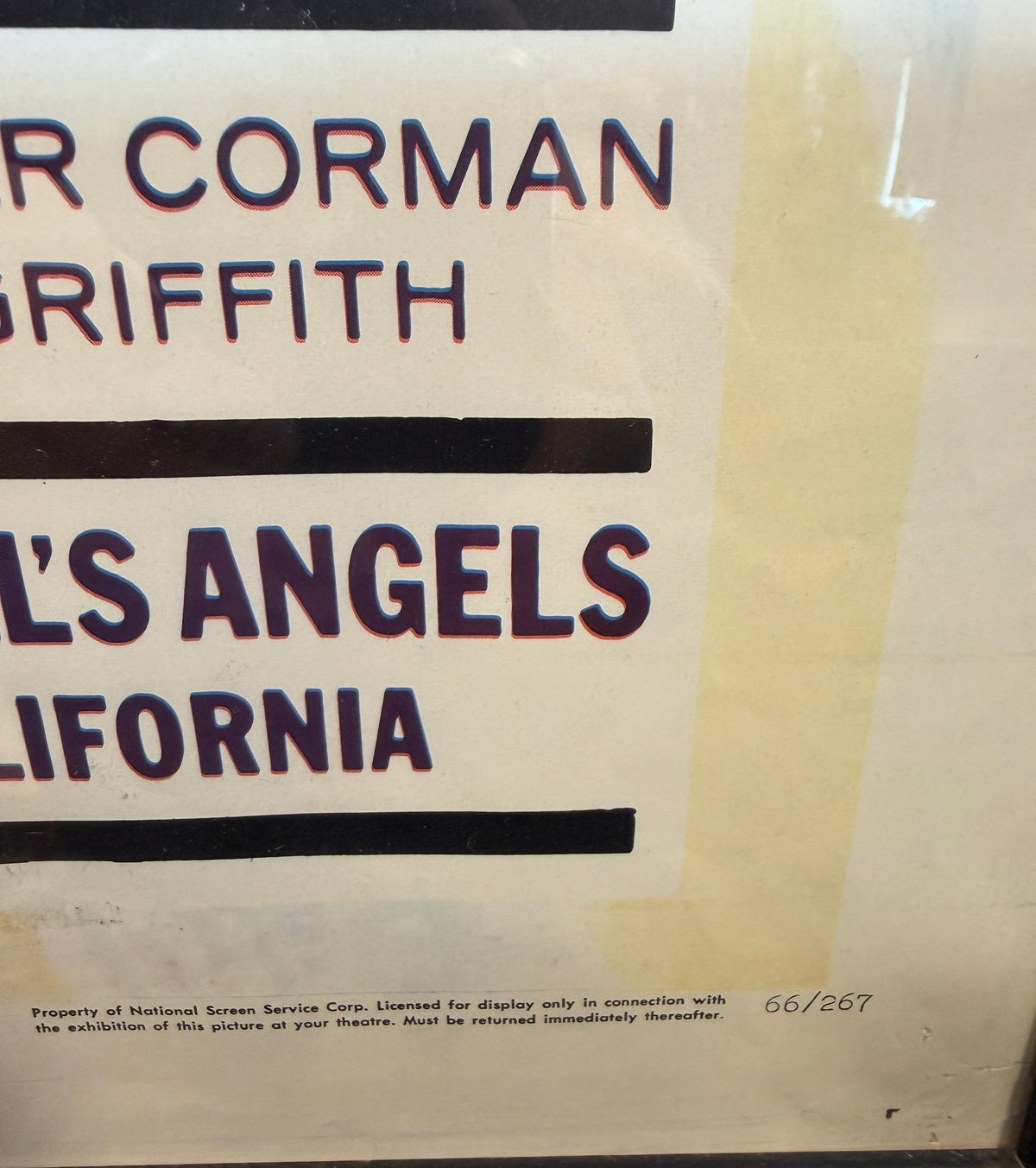 Rare Vintage Movie Poster The Wild Angels 1966