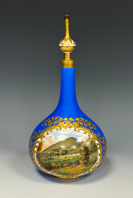 Rare Chamberlain Chamberlains Royal Worcester Antique Scent Bottle Malvern c1840