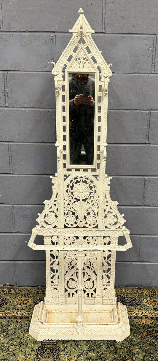 A Superb Rare Antique Scottish Cast Iron Coat / Hall Stand Falkirk Foundry c1880