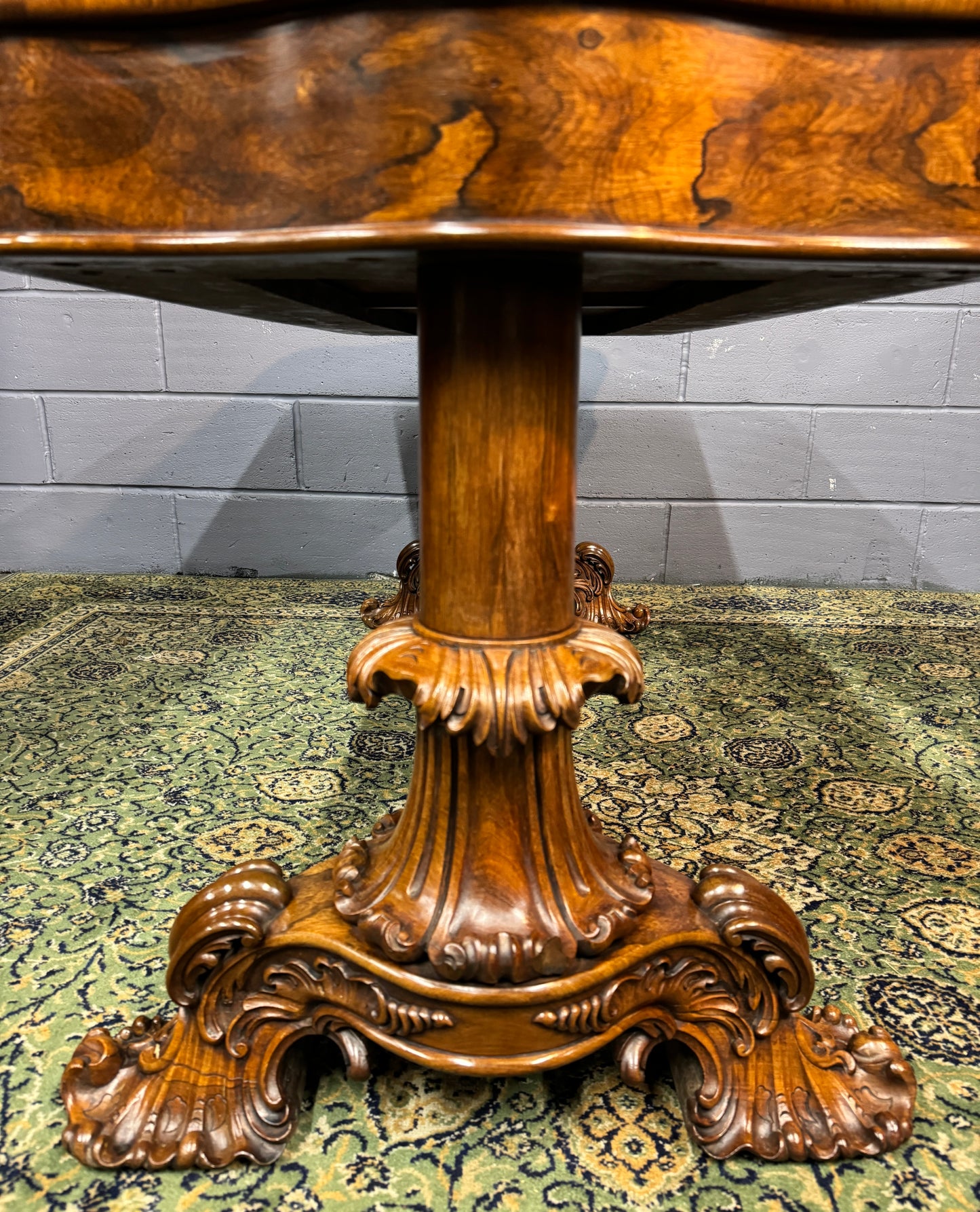 Superb Antique William IV Rosewood Library Table / Desk A Blain Liverpool c1840