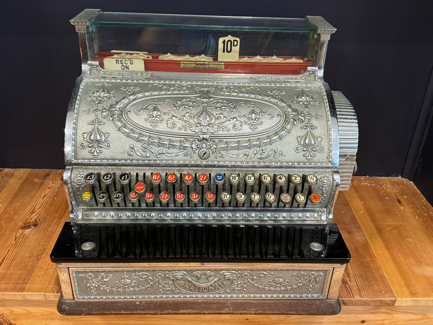 Antique National Cash Register / Shop Till