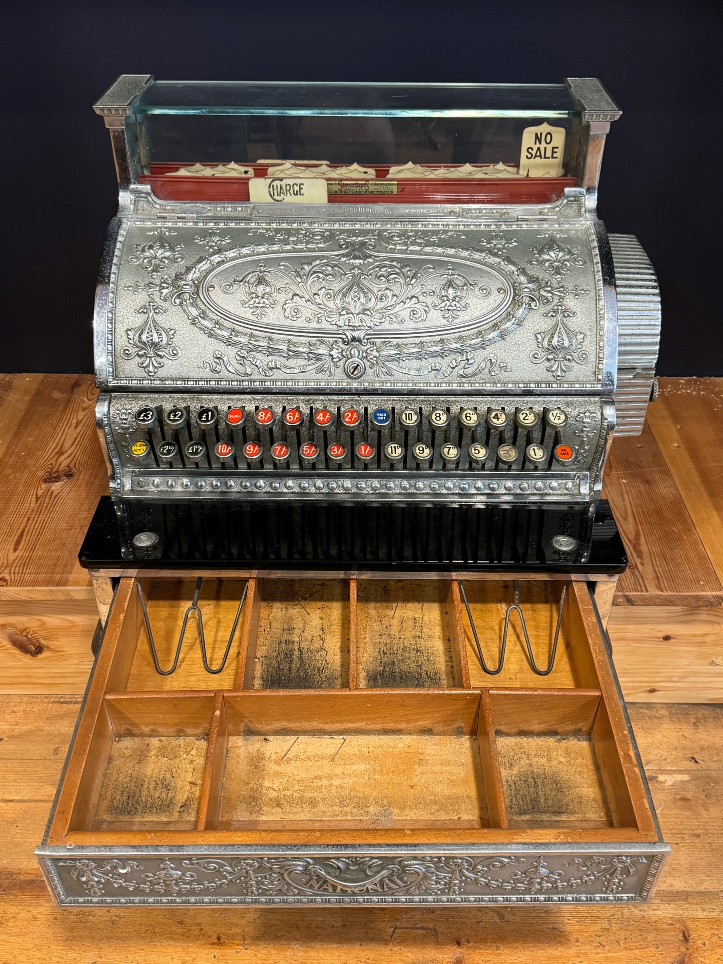 Antique National Cash Register / Shop Till