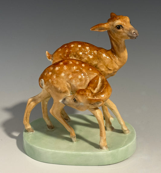 Royal Worcester Young Spotted Deer 3316 by Doris Lindner