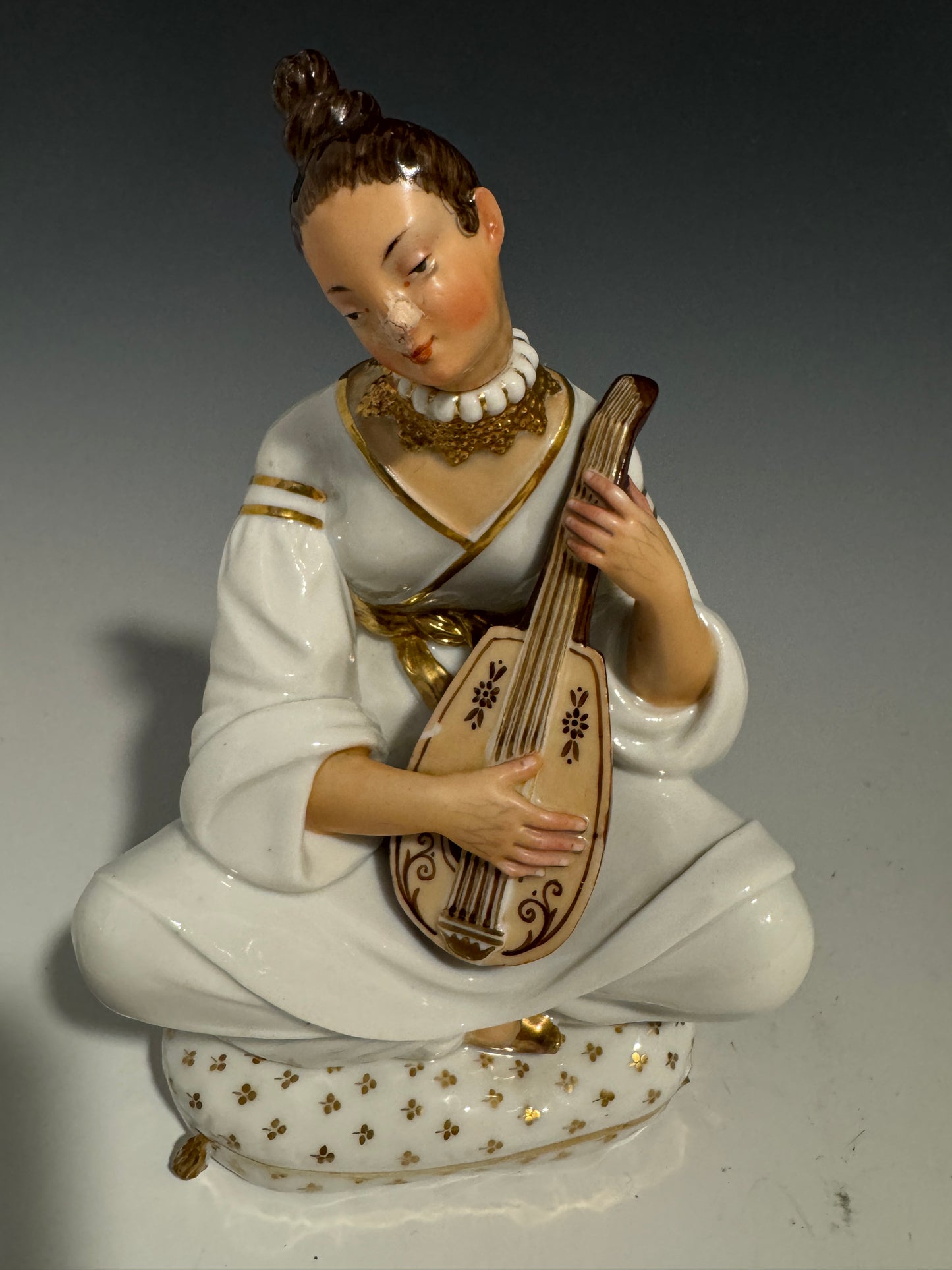 A Pair of Jacob Petit Porcelain Figural Scent Bottles c1840