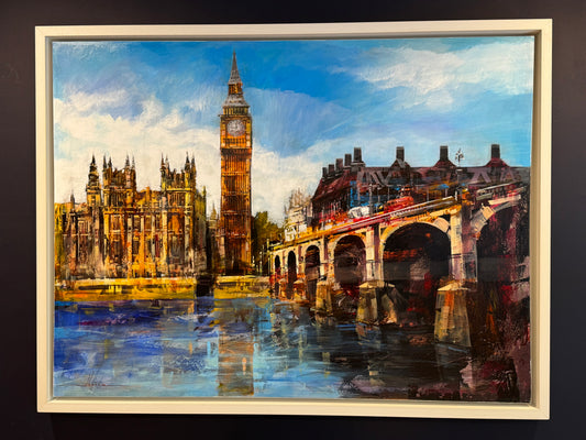 BLAI THOMAS IBANEZ (SPANISH CONTEMPORARY) 'WESTMINSTER' Original Oil on Canvas