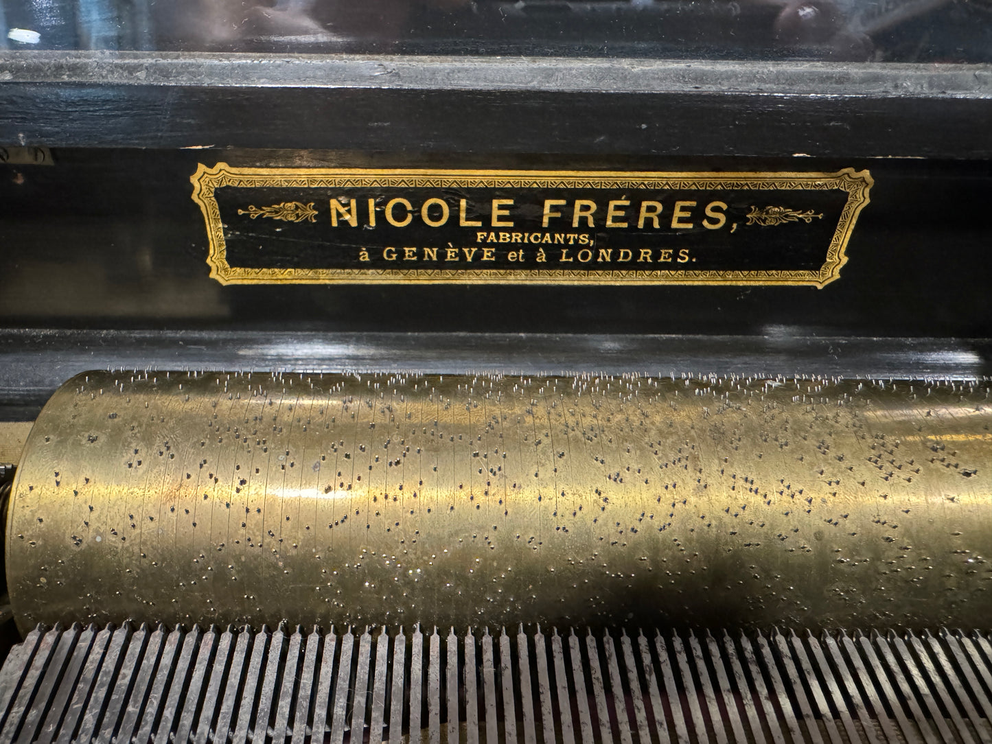 A 19th Century Swiss Musical Box playing six airs by Nicole Freres